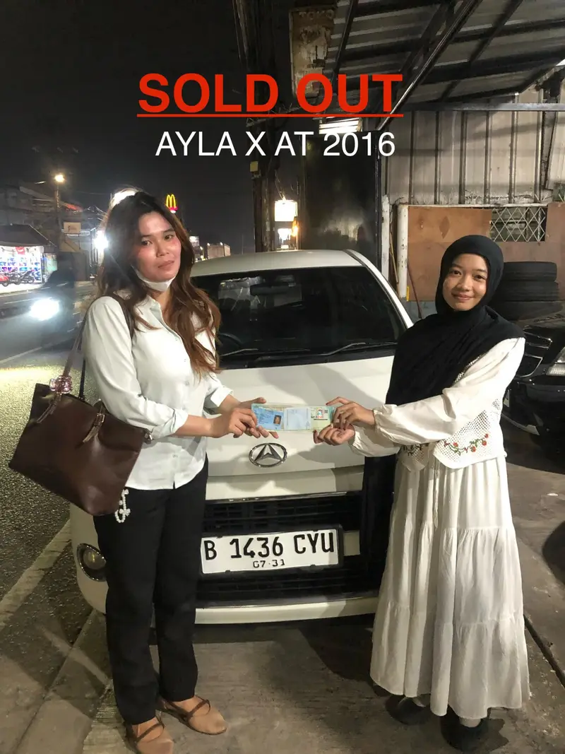 Serah terima Daihatsu Ayla 1.0 X 2016 Putih