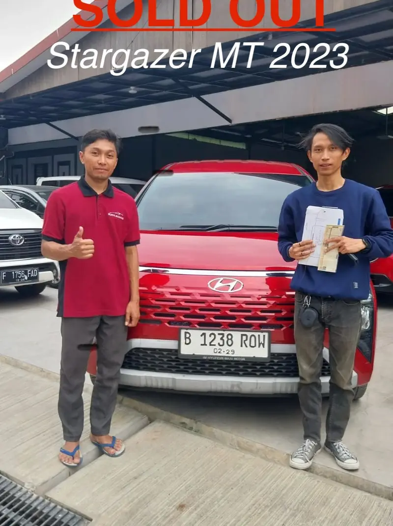 Serah terima Hyundai Stargazer Trend 2023 Merah