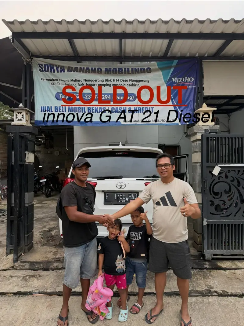 Serah terima Toyota Kijang Innova G 2021