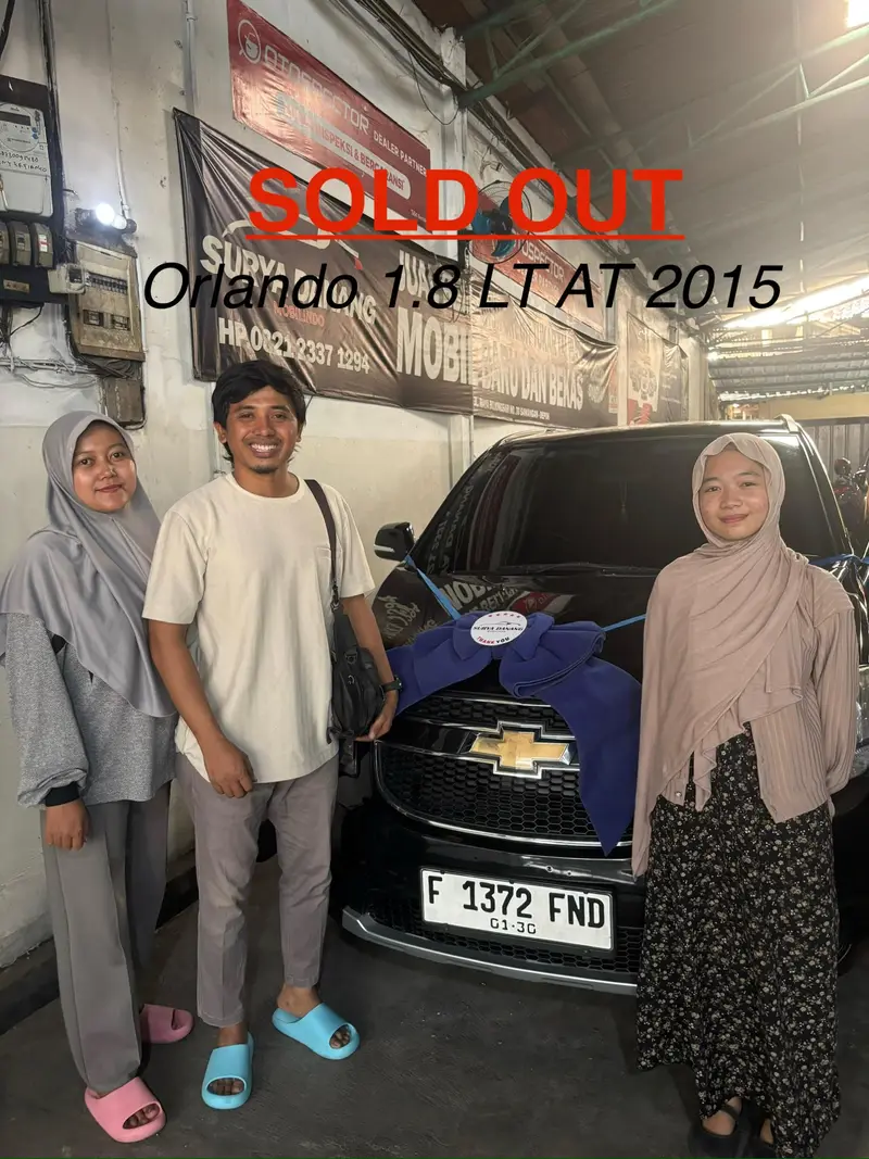 Serah terima Chevrolet Orlando 1.8 LT 2015 Hitam