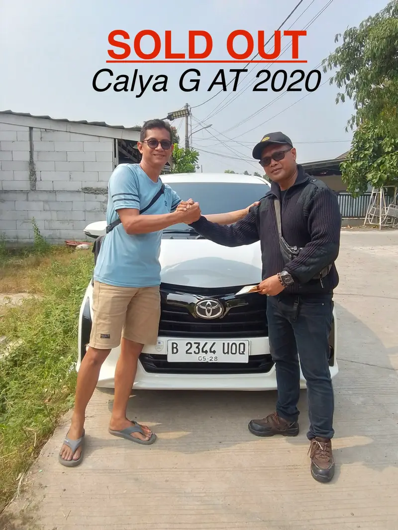 Serah terima Toyota Calya G 2020 Putih